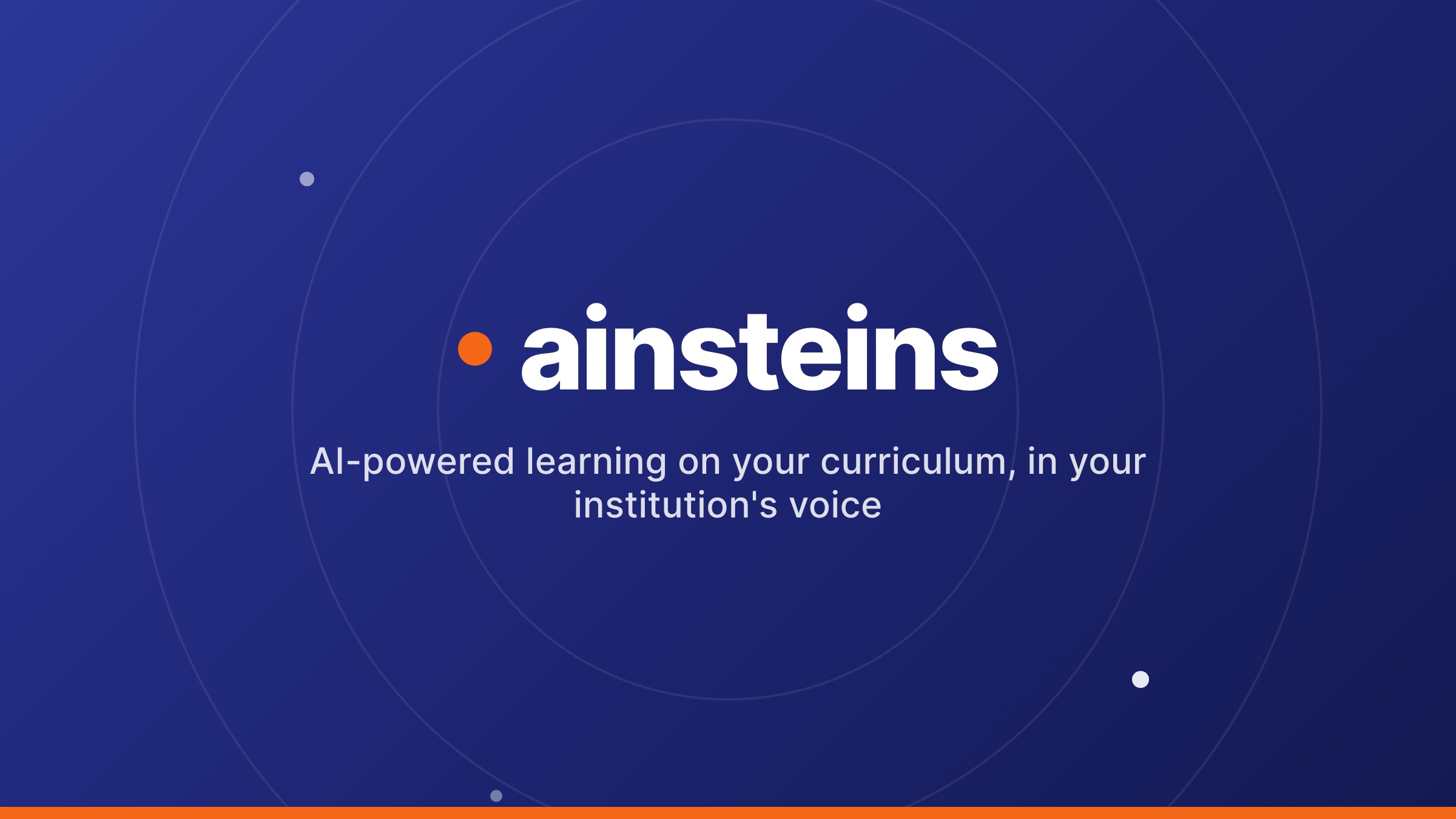 ainsteins, AI-powered learning grounded in your institution&rsquo;s curriculum